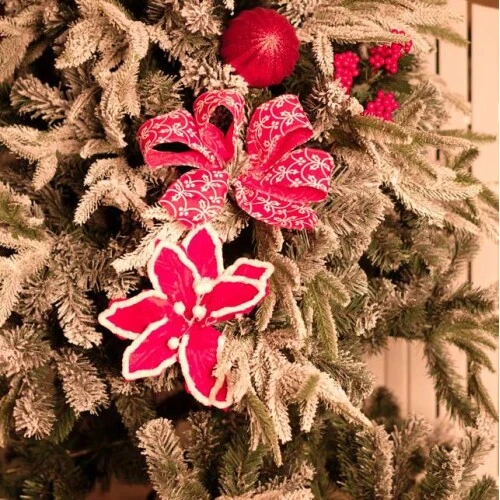 Árvore de Natal Rosário Nevada Cromus 150cm 438 Hastes  Ref. 1590346