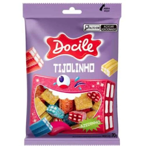 BALA DE GOMA DOCILE PICOLES AZEDINHOS 190G 80633 BALA DE GOMA DOCILE PICOLES AZEDINHOS 190G 80633