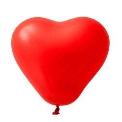 Balão Coração Grande N° 11 São Roque Vermelho 20 Unid