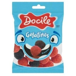 Balas de Gelatinas Amora 15g Docinha - Docile