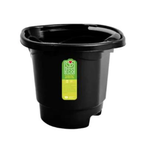 Balde Plastico Preto 8 Litros- Plasticos MB