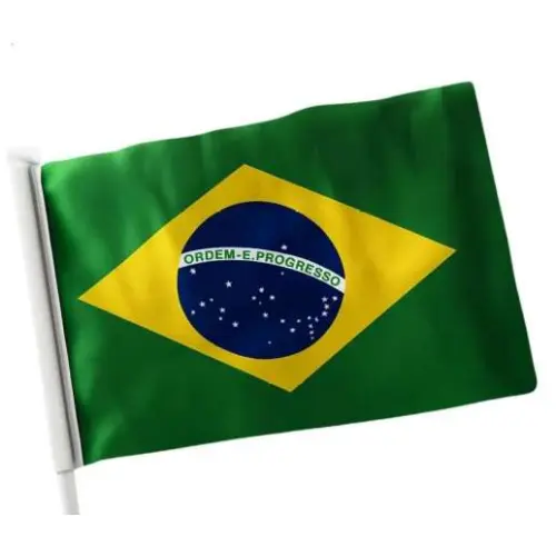 Bandeira do Brasil de Tecido 20X28cm - Mares