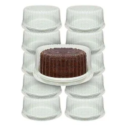 Bandeja Plástica Alta p/ Bolo Nº35 - Pct c/10 - Bipack