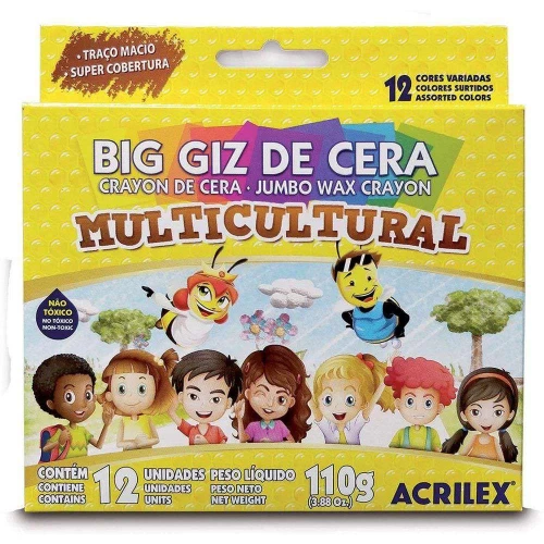 Big Giz de Cera c/12 Cores - Acrilex