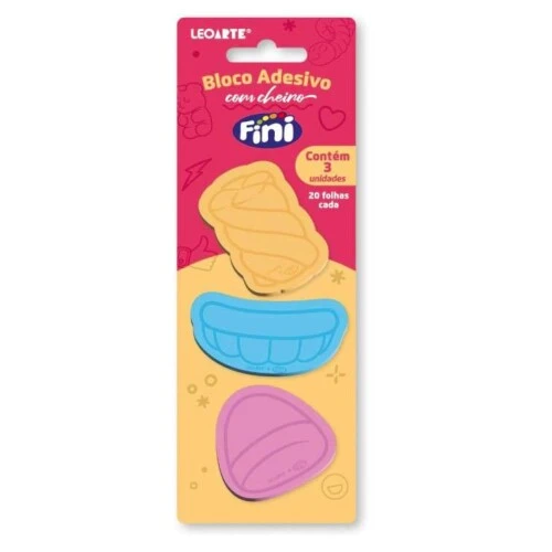 Bloco Adesivo com 3un Aroma Fini- Leoart