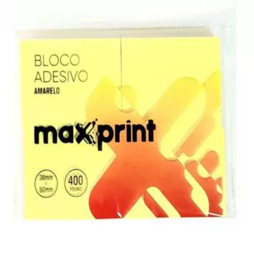 Bloco Post It 4100 Amarelo - Maxprint