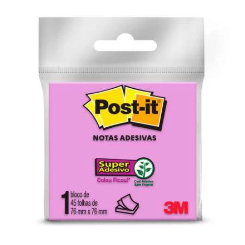 Bloco Post It 654 3M Lilás 1X45