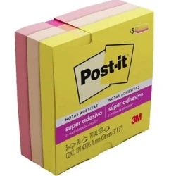Bloco Post It 654 3X90 - Coleção Alegria - 3M