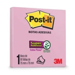 Bloco Post It 654 3m 1X90 Fls Rosa Milenio