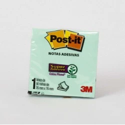 Bloco Post It 654 3m 1X90 Fls Verde Menta