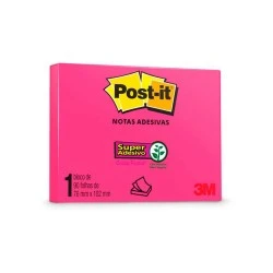 Bloco Post It 657 Rosa 3M 1X90 FLS