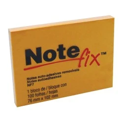 Bloco Post-It Laranja Note Fix 3M 1X100