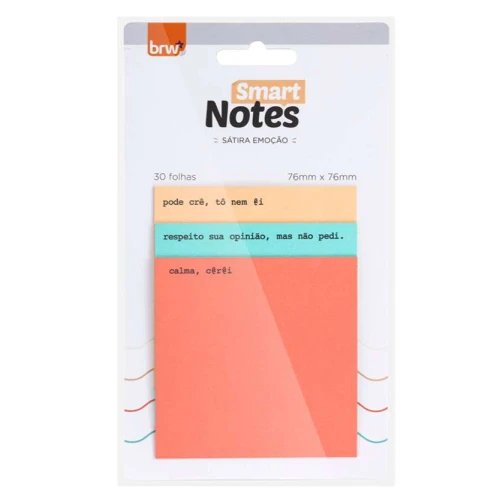 Bloco Post It Smart Emoção 3X30 Fls - Brw