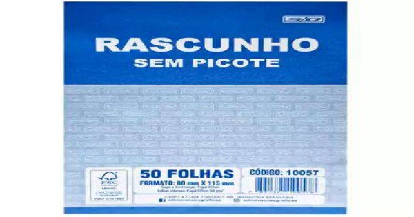 Bloco De Rascunho S Picote P São Domingos Dokassa Distribuidora 3473