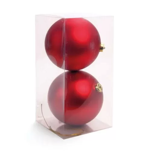 Bola de Natal Vermelha 15cm - Cromus