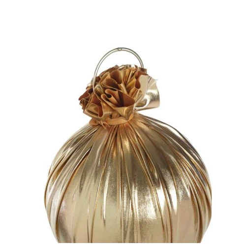 Bola de Natal Cromus 15cm Ouro Metalizado Ref.1091012