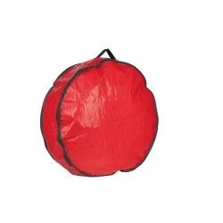 Bolsa para Guirlanda de Natal Cromus 60cm Vermelha Proteção e Organização
