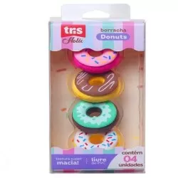 Borracha Colorida Holic Donuts c/4 - Tris