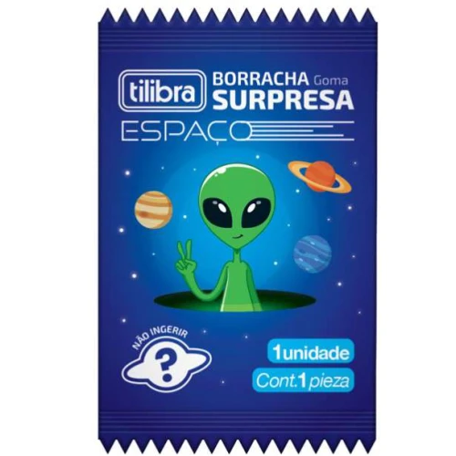 Borracha Surpresa Espaço - Tilibra