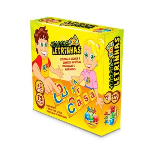 Brinquedo Jogo das Letras 72 Peças