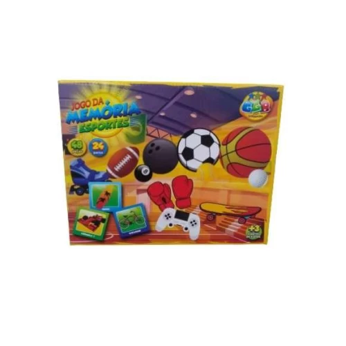 Brinquedo Jogo da Memória Esporte 36 Peças