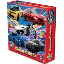 Brinquedo Quebra-Cabeça 150 peças Carros de corrida  GGB Brinquedos