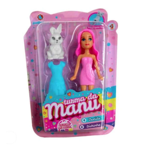 Brinquedo Turma da Manu Mini Bonecas - Polibrinq