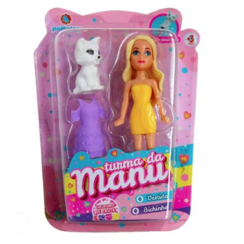 Brinquedo Turma da Manu Mini Bonecas - Polibrinq