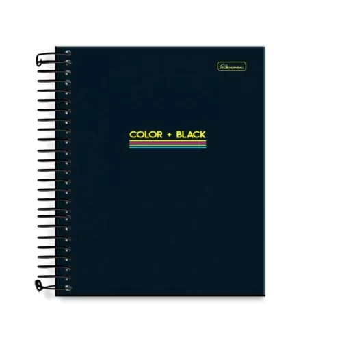 Caderneta Escolar Color + Black 80 Folhas - Cadersil