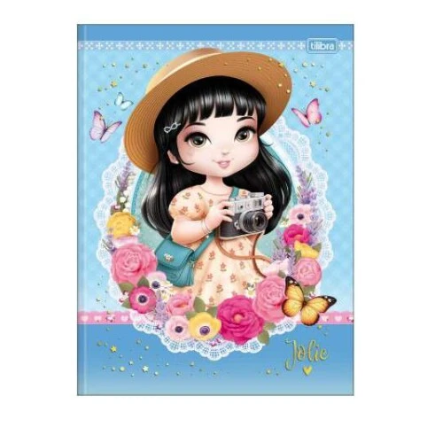 Caderno Brochura 80 1/4 folhas Jolie - Tilibra Caderno Brochura 80 1/4 folhas Jolie - Tilibra