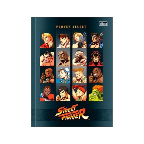 Caderno Brochura 80 Folhas Street Fighter - Tilibra