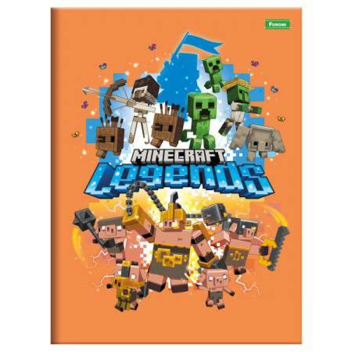 Kit 5 Caderno Brochurão Minecraft + Caderno Desenho - Foroni