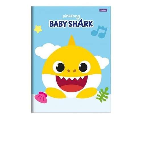 Caderno Brochura Baby Shark 96 Folhas - Foroni