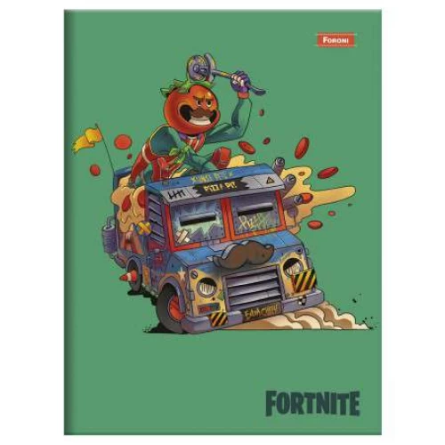 Caderno Brochura Fortnite 80 Folhas - Foroni