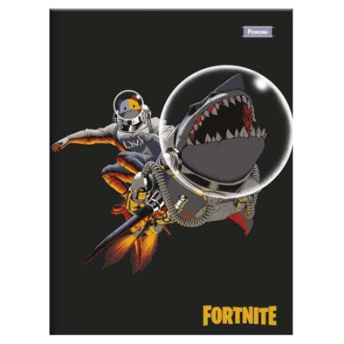 Caderno Brochura Fortnite 80 Folhas - Foroni