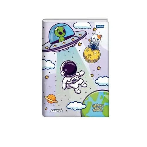 Caderno Brochura Galaxy 80 Folhas - Jandaia Caderno Brochura Galaxy 80 Folhas - Jandaia
