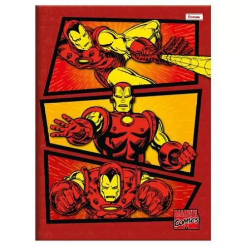 Caderno Brochura Marvel Comics 80 Folhas - Foroni