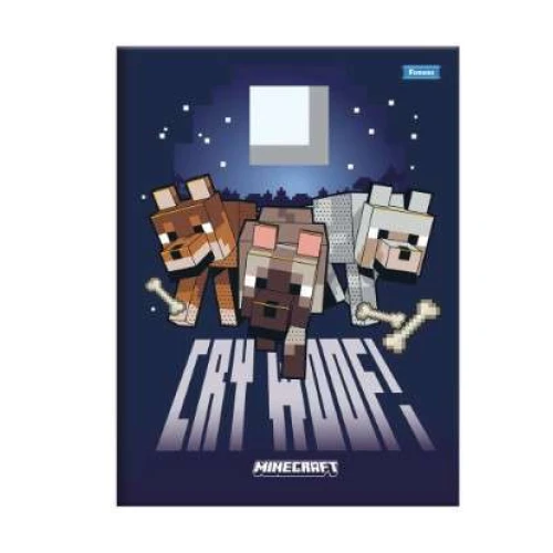 Caderno Brochura Minecraft 80 Folhas - Foroni