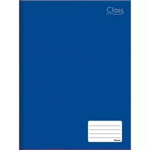 Caderno Brochura capa Lisa Azul -96 Folhas Foroni