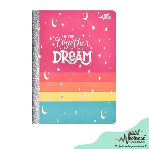 Caderno Brochurão Colleg Dream 80 Folhas - Merci