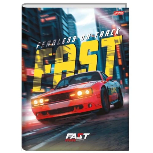 Caderno Brochurão Fast Race 80 Folhas - Jandaia Caderno Brochurão Fast Race 80 Folhas - Jandaia