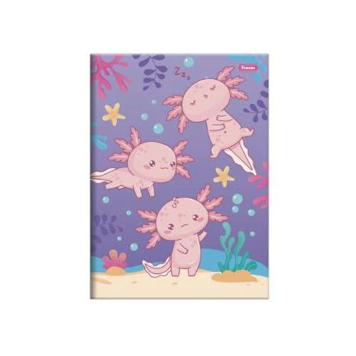 Caderno Brochurão Axolove 80 Folhas - Foroni Caderno Brochurão Axolove 80 Folhas - Foroni