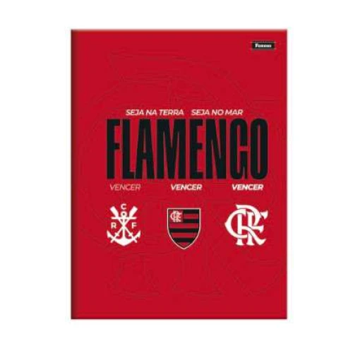 Caderno Brochurão Flamengo 80 Folhas - Foroni Caderno Brochurão Flamengo 80 Folhas - Foroni