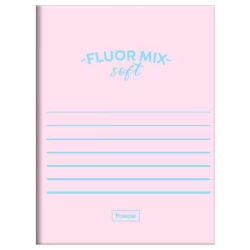 Caderno Brochurão Fluor Mix Soft 80 Folhas - Foroni