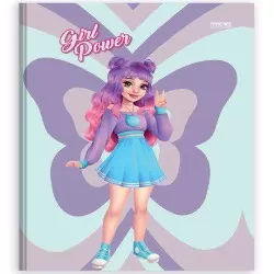 Caderno Brochurão Girl Power 80 Folhas - São Domingos