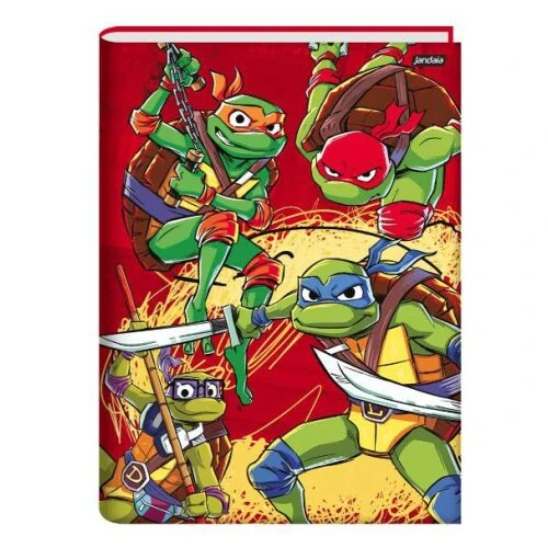Caderno Brochurão Tartarugas Ninja 80 Folhas - Jandaia Caderno Brochurão Tartarugas Ninja 80 Folhas - Jandaia