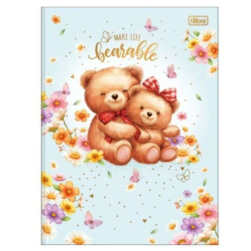 Caderno Brochurão Love Bears 80 Folhas - Tilibra