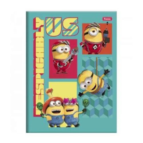 Caderno Brochurão Minions 80 Folhas - Foroni