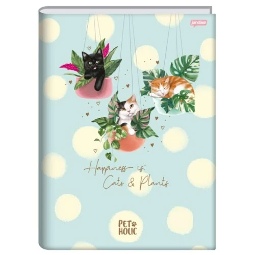 Caderno Brochurão Pet Holic 80 Folhas - Jandaia Caderno Brochurão Pet Holic 80 Folhas - Jandaia