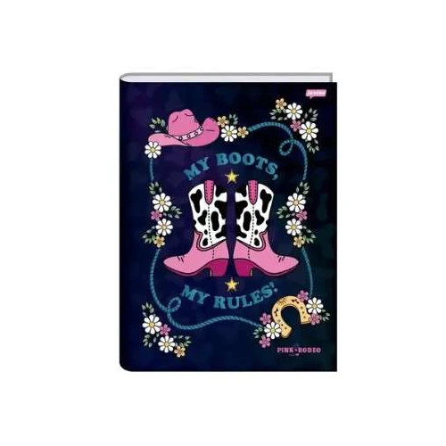 Caderno Brochurão Pink Rodeo 80 Folhas - Jandaia Caderno Brochurão Pink Rodeo 80 Folhas - Jandaia
